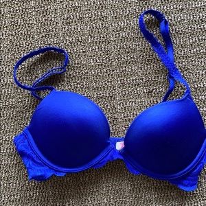 Victoria’s Secret royal blue push-up bra
